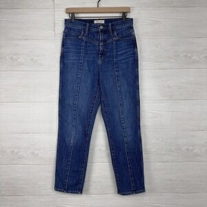 Madewell Classic Straight Jeans Size 27 Blue‎ Bandry Wash Seamed Edition